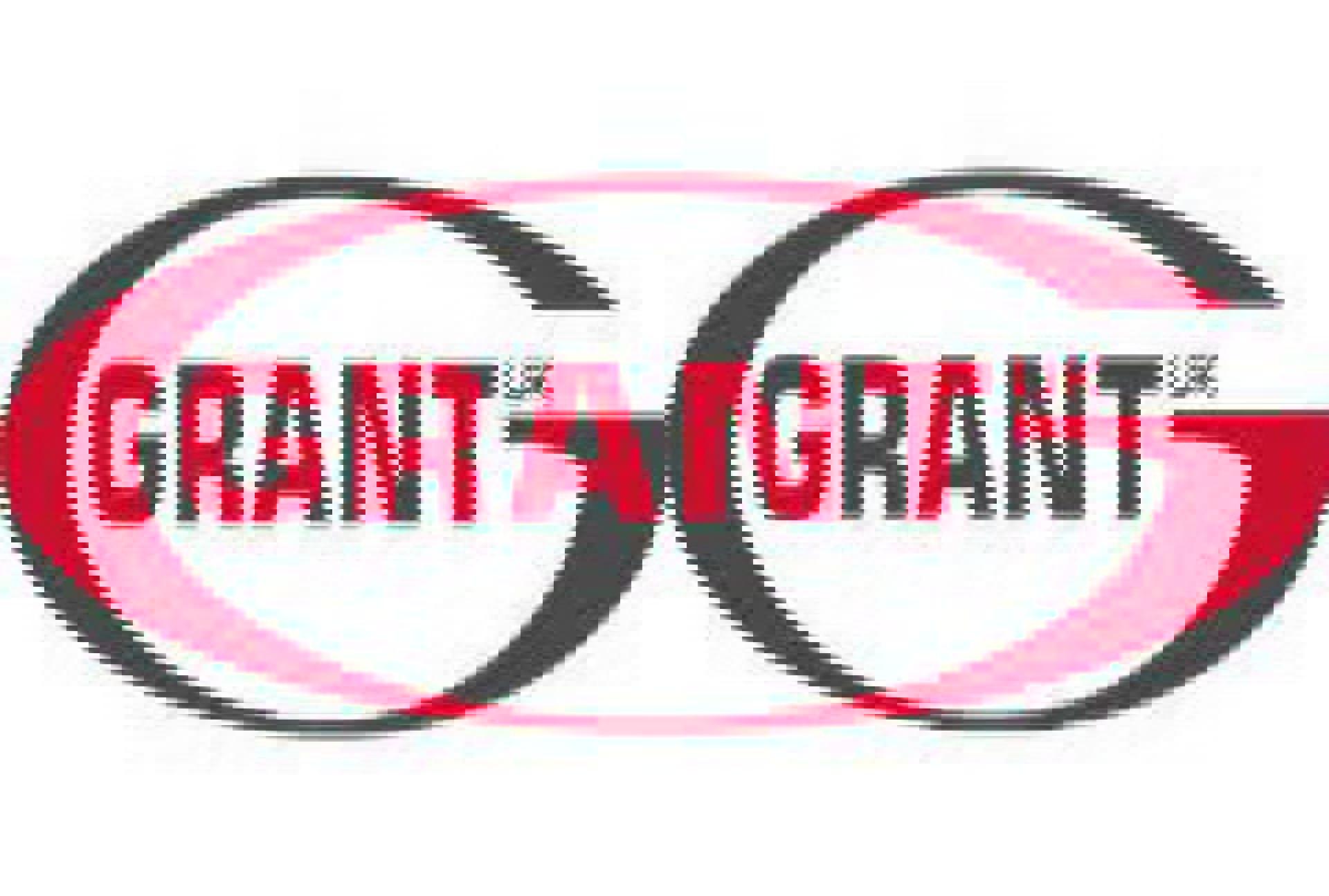 A red and white logo for Grant UK. A red and white logo for Grant UK.