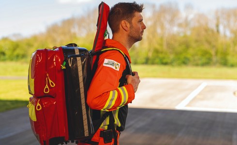 Wiltshire and Bath Air Ambulance Charity critical care paramedic Ben Abbott