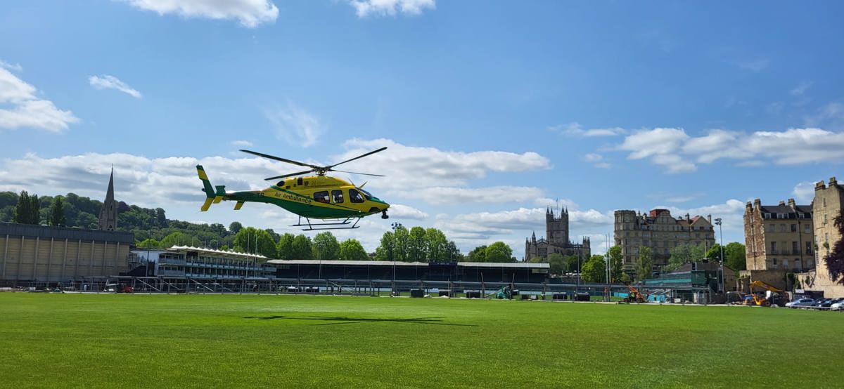 Aircraft landing at Bath Rec