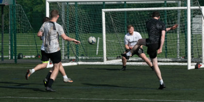 A football match between two teams from BT A football match between two teams from BT