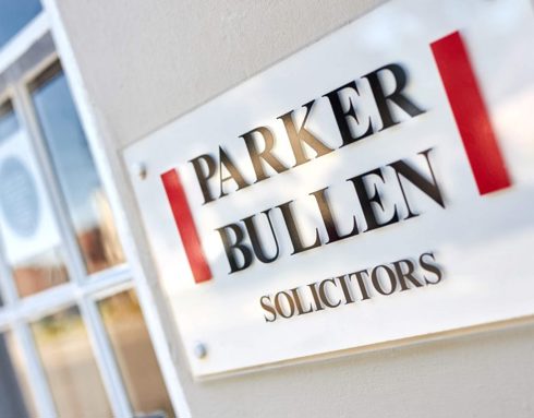 A sign for Parker Bullen solicitors in Salisbury