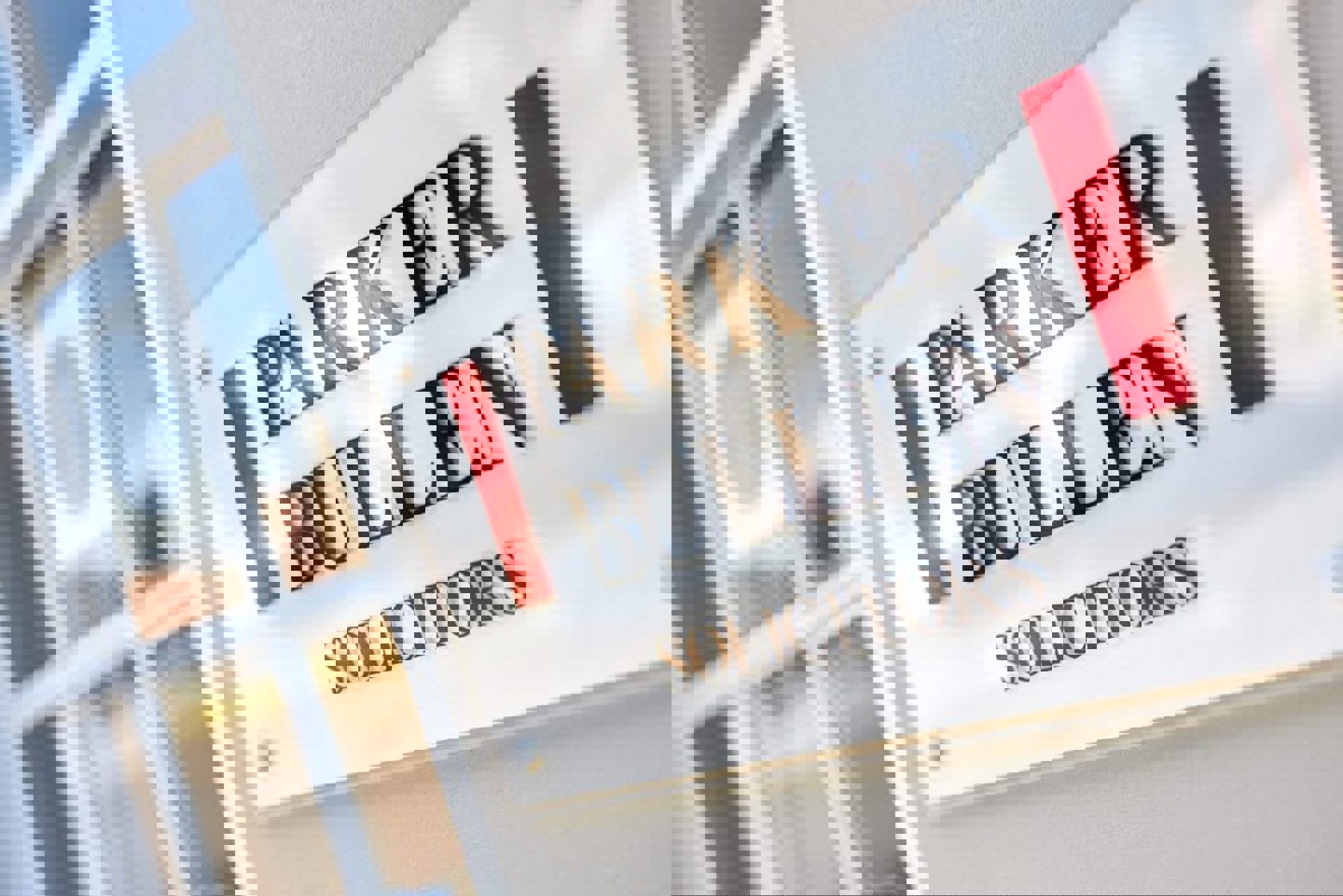 A sign for Parker Bullen solicitors in Salisbury A sign for Parker Bullen solicitors in Salisbury