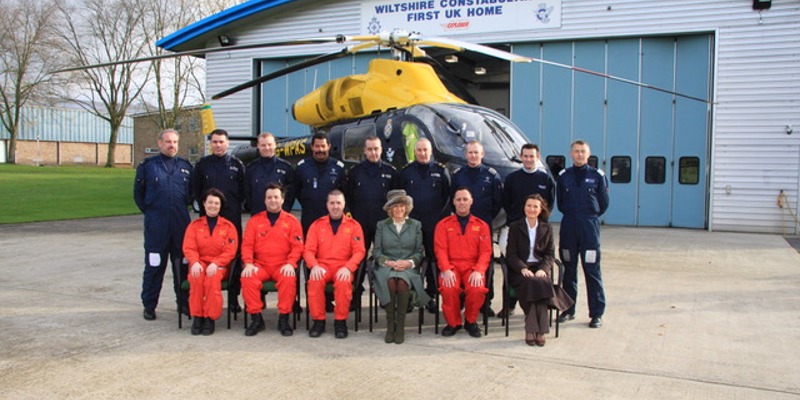 The Queen Consort visits Wiltshire Air Ambulance in Devizes