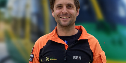 Critical Care Paramedic and Operations Officer Ben Abbott