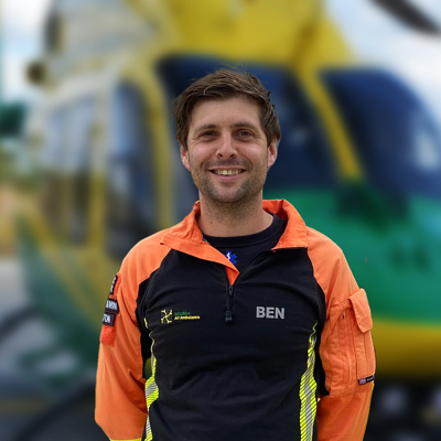 Critical Care Paramedic and Operations Officer Ben Abbott