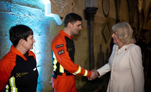 Queen’s words with paramedic Ben make headline news