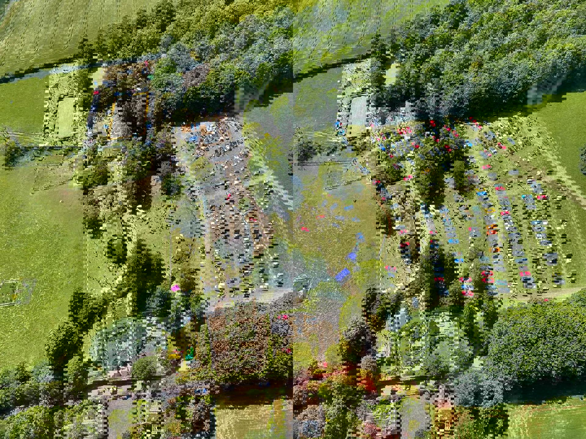 An aerial view of Middlewick House, taken from Wiltshire Air Ambulance's helicopter An aerial view of Middlewick House, taken from Wiltshire Air Ambulance's helicopter