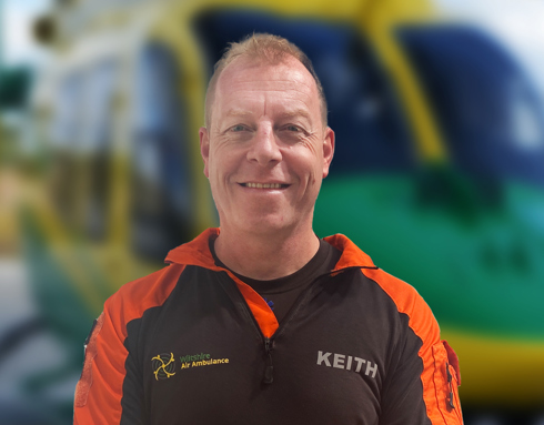 Critical care paramedic Keith Mills