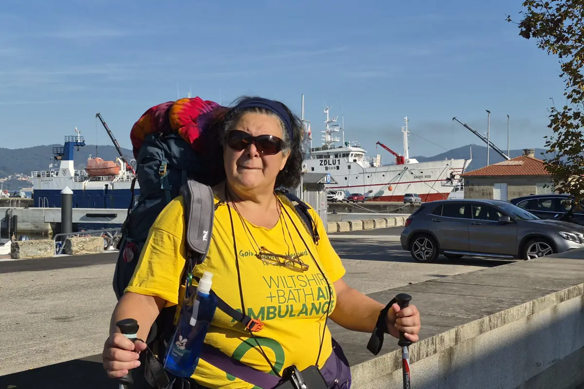 Wiltshire and Bath Air Ambulance Charity fundraiser completes 200km pilgrimage in memory of husband 