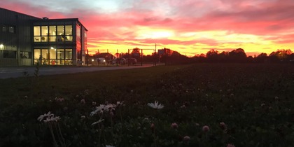 A sunset at our airbase