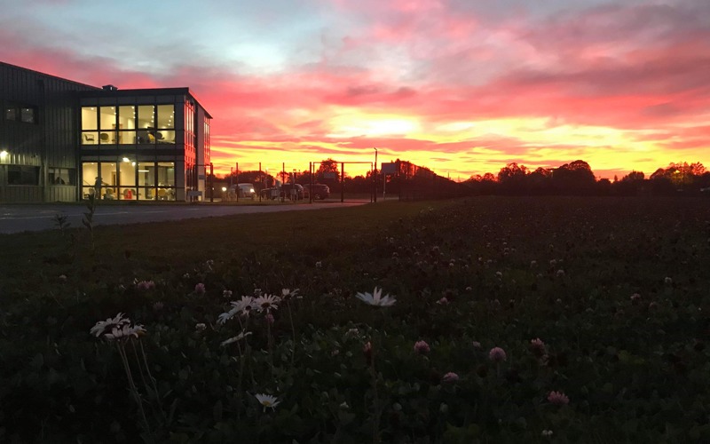 A sunset at our airbase